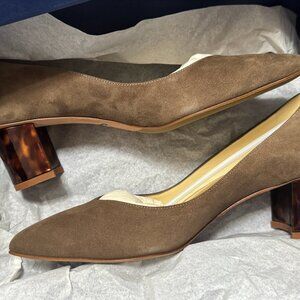 Brand New | Handcrafted Italian Suede Pumps | Size True to Fit